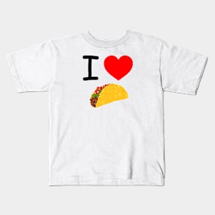 I Heart Tacos Kids T-Shirt